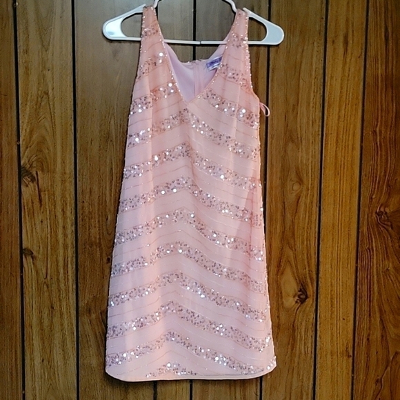 Hailey Logan by Adrianna Papell Pink Sequin  Dress New with tags Size 9/… - Picture 1 of 9